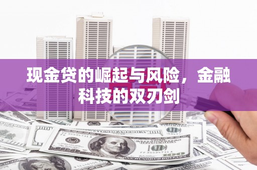 爱民现金贷的崛起与风险，金融科技的双刃剑
