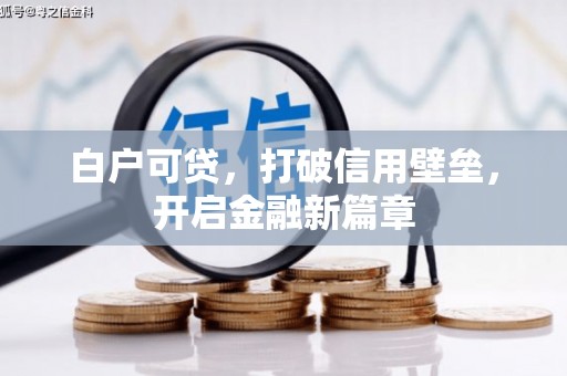 爱民白户可贷，打破信用壁垒，开启金融新篇章