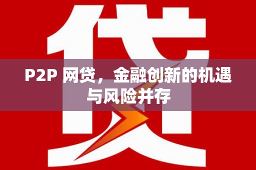 爱民P2P 网贷，金融创新的机遇与风险并存