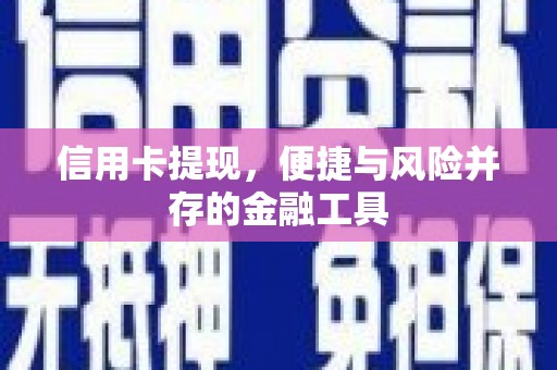 爱民信用卡提现，便捷与风险并存的金融工具