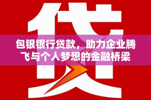 爱民包银银行贷款，助力企业腾飞与个人梦想的金融桥梁