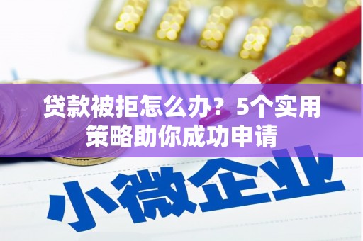 爱民贷款被拒怎么办？5个实用策略助你成功申请